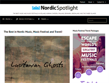 Tablet Screenshot of nordicspotlight.com